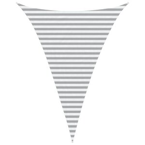 vidaXL Voile d'ombre Gris clair et blanc 3 x 4 x 4 m