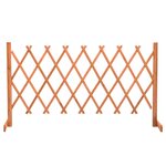 vidaXL Clôture en treillis de jardin Orange 150x80 cm Bois de sapin