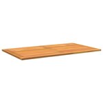 vidaXL Plateau de table 120x70x2 2 cm en teck massif