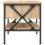 vidaXL Table de chevet chêne sonoma 40x42x45 cm bois d'ingénierie