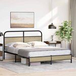vidaXL Cadre de lit sans matelas 160x200 cm chêne sonoma