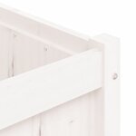 vidaXL Jardinière blanc 150x50x50 cm bois massif de pin