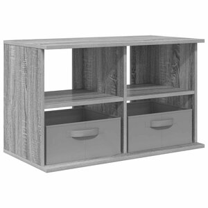 vidaXL Support de télévision avec tiroir Gris Sonoma 79 x 40 x 48 cm