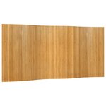 vidaXL Cloison de séparation naturel largeur 400 cm hauteur 165 cm bambou
