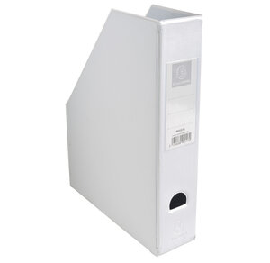 Porte revue Dos 70mm PVC Blanc EXACOMPTA