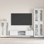 vidaXL Buffet FLORIN Blanc 55 5 x 29 x 103 cm Bois d'ingénierie