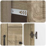 vidaXL Buffet Chêne Sonoma 66 x 34 5 x 87 cm Bois d'ingénierie