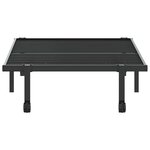 vidaXL Cadre de lit sans matelas pliable noir 90x200 cm acier
