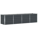 vidaXL Jardinière Anthracite 240 x 80 x 75 cm Acier