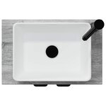 vidaXL Meuble de salle de bain avec évier Sonoma gris 54 x 35 x 83 cm