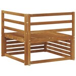 vidaXL Canapé d'angle extérieur Bois d'Acacia Massif Naturel