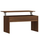 vidaXL Table basse Chêne marron 102x50 5x52 5 cm Bois d'ingénierie