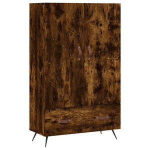 vidaXL Buffet haut chêne fumé 69 5x31x115 cm bois d'ingénierie