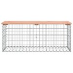 vidaXL Banc de jardin design gabion 103x44x42cm bois massif de douglas