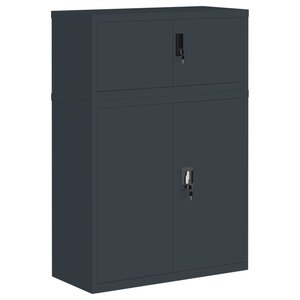vidaXL Classeur anthracite 90x40x130 cm acier