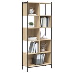 vidaXL Bibliothèque chêne sonoma 72x28x172 cm bois d'ingénierie