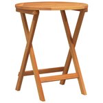 vidaXL Ensemble Bistro Pliable 3 Pièces avec Coussins en Bois Massif Acacia