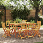vidaXL Chaise de jardin 8 Pièces Marron 36 x 46 x 86cm