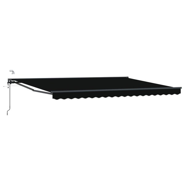 vidaXL Auvent rétractable électrique Noir et anthracite 4 × 3 m