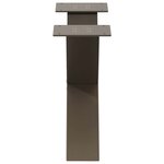 vidaXL Pieds de table basse en forme de X  2 pièces  acier naturel  60 x (30-31) cm