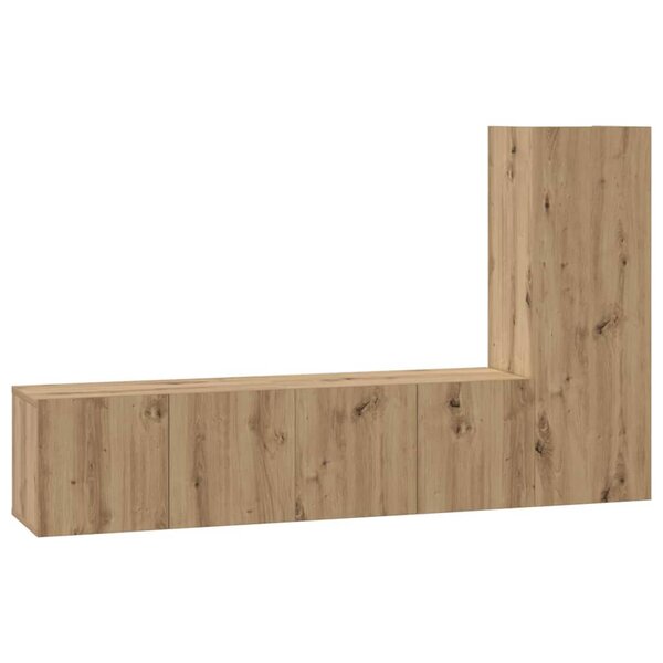 vidaXL Ensemble meuble TV 3 Pièces chêne artisanal 150.5 x 30 x 90 cm