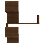 vidaXL Étagère d'angle murale Chêne marron 40x40x50 cm Bois ingénierie