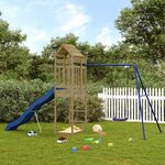 vidaXL Aire de jeux d'extérieur bois de pin imprégné