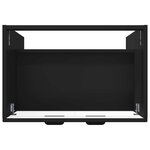 vidaXL Armoire sous évier de salle de bain Noir 78 5 x 37 5 x 81 cm