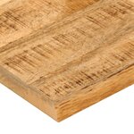 vidaXL Dessus de table 80x80x3 8 cm bord vif bois massif manguier brut