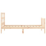 vidaXL Cadre de lit sans matelas bois de pin massif