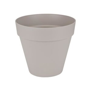 Pot de fleurs rond avec roues Loft Urban Ø 40 cm - Gris chaud