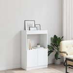 vidaXL Buffet haut blanc 63x33x100 cm bois d'ingénierie