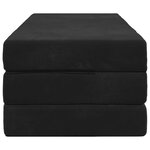 vidaXL Canapé-lit pliable 120 x 67 x 45 cm Noir