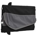 vidaXL Remorque de vélo noir et gris 30 kg fer