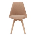 Lot de 4 chaises de salle à manger 82 x 49 x 54 cm moderne design robuste bouclé taupe 03_0009824