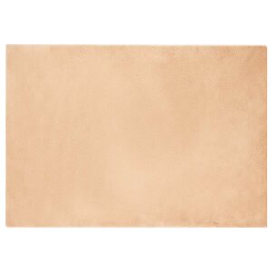 vidaXL Tapis en Fourrure Synthétique de Lapin Taupe 140 x 200 cm