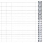 vidaXL Clôture de jardin Acier galvanisé 50x1 25 m Argenté