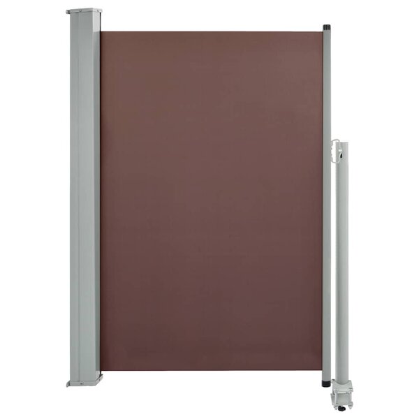 vidaXL Auvent latéral rétractable de patio 120x300 cm Marron
