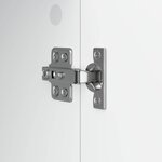 vidaXL Meuble TV Blanc 99 x 34 5 x 52 cm Bois d'ingénierie