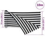 vidaXL Filet brise-vue anthracite et blanc 1 5x10 m PEHD 75 g/m²