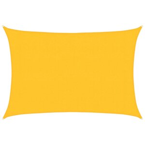 vidaXL Voile d'ombrage 160 g/m² Jaune 3x4 5 m PEHD