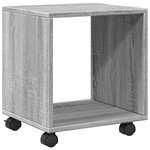 vidaXL Armoire roulante sonoma gris 37x33x42 5 cm bois d'ingénierie