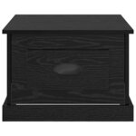 vidaXL Table basse Chêne noir 50 x 50 x 35 cm Bois d'ingénierie