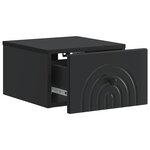 vidaXL Cabinet de chevet mural 2 pc Noir 33 x 34 5 x 20 cm