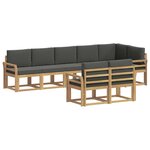 vidaXL Ensemble de canapés d'extérieur 8 pc Blanc et anthracite