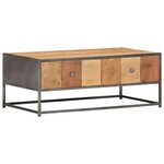 vidaXL Table basse 90 x 50 x 35 cm Bois de récupération massif