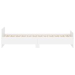 vidaXL Cadre de lit blanc 90x200 cm bois d'ingénierie