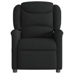 vidaXL Fauteuil de massage inclinable électrique Noir Tissu
