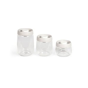 3 bocaux sous vide 400 ml  800 ml  et 1 2 L - Verre borosciliate compatible congélation
