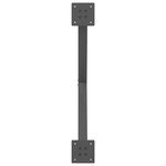 vidaXL Pieds de table basse en forme de X  2 pièces  anthracite  70 x (42-43) cm  acier